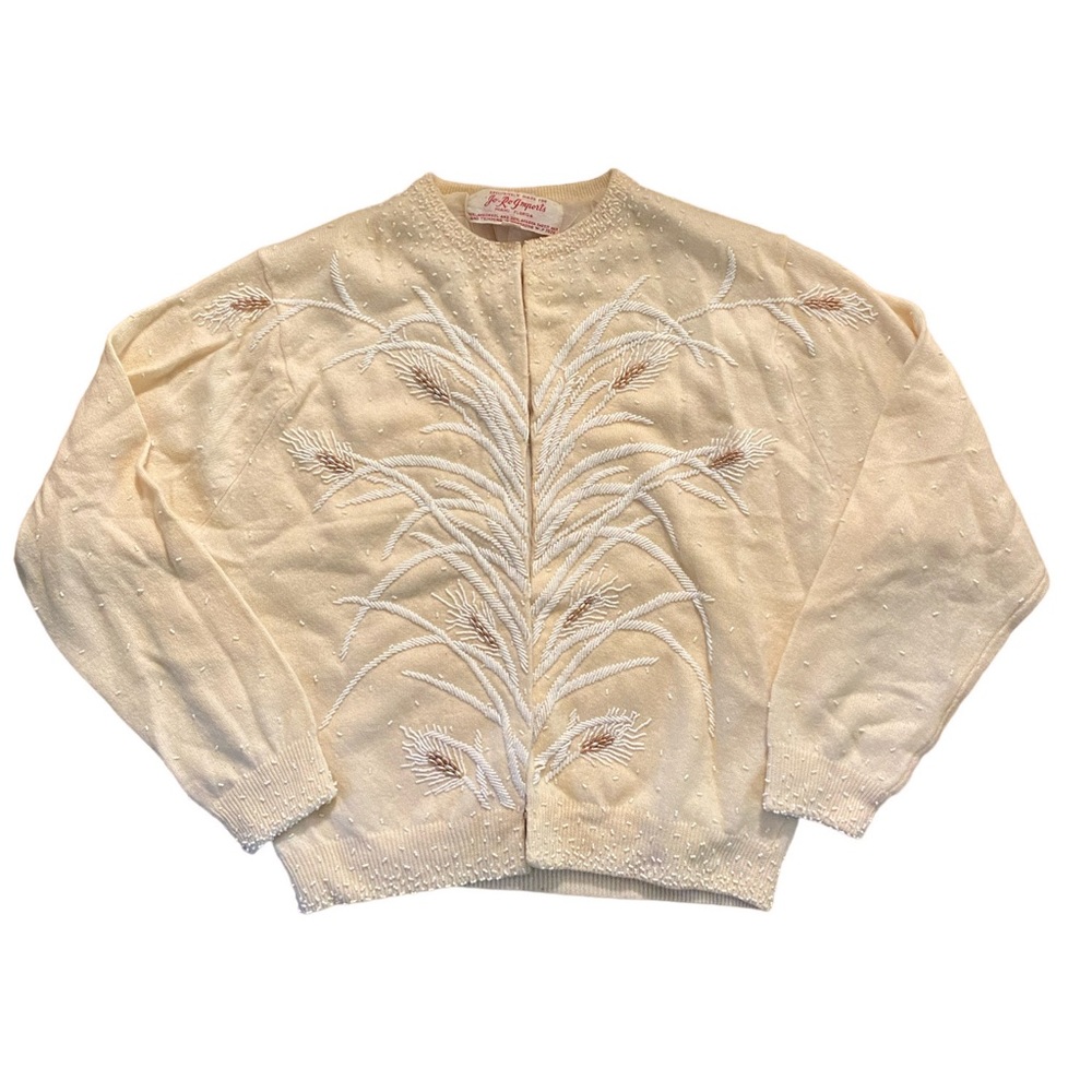 Vintage 1950s Beaded Cardigan
